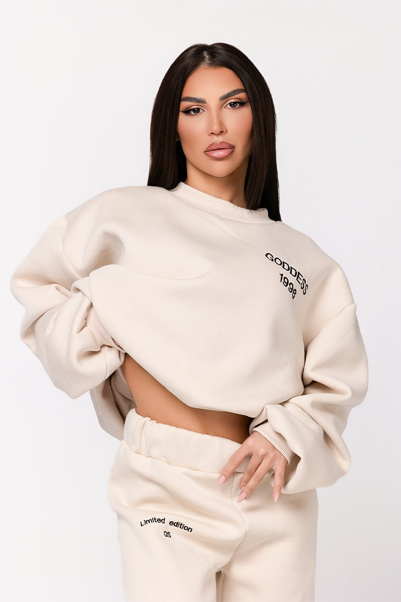 Суитшърт Wifey Beige